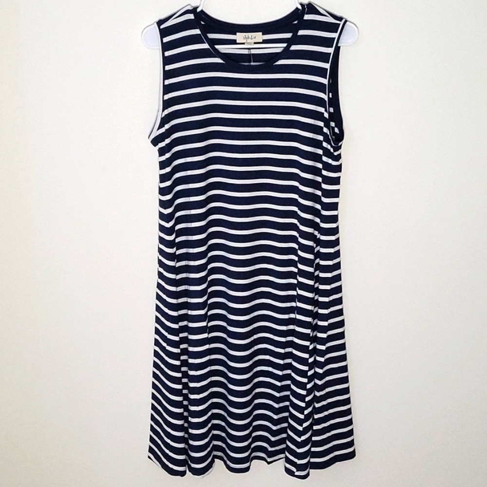 NWT Style & Co Printed A-Line Dress